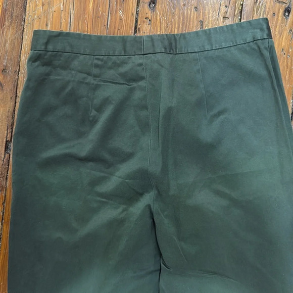 Banana Republicublic High Waisted Wide Leg Green 100% Cotton size 12 - Picture 8 of 8